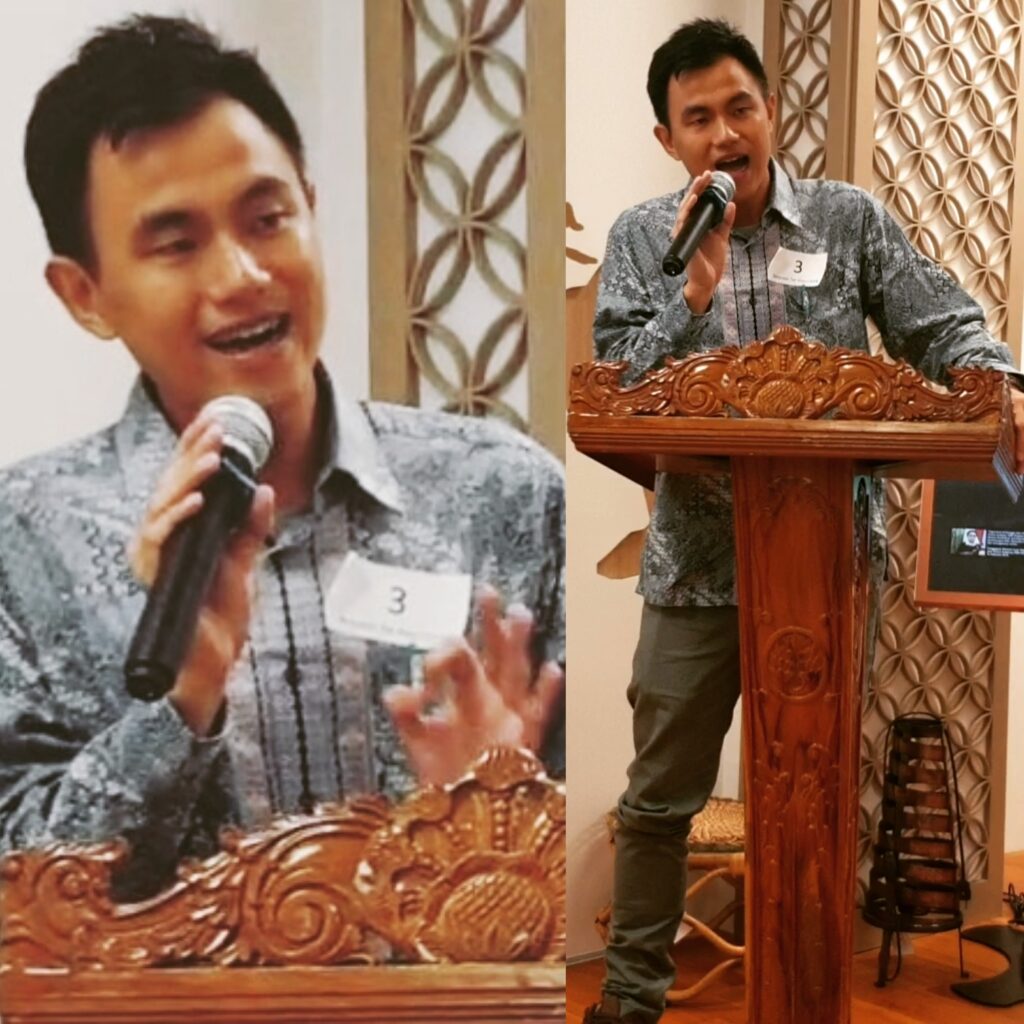 Indotutors student Benjamin Tan Khoon Siong at the Indonesian language competition in Singapore